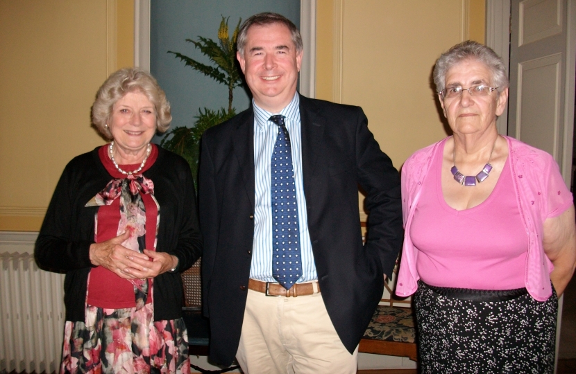 Geoffrey Cox MP with Mrs. Cotton and Mrs Soby