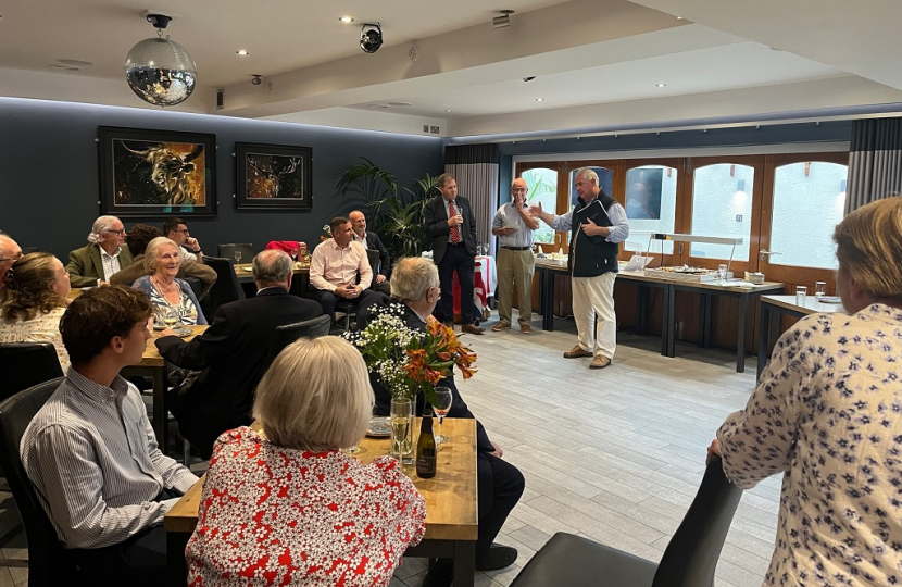 Sir Geoffrey Cox KC MP speaking at a recent event