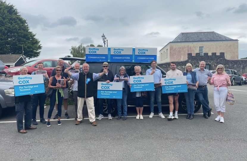 Geoffrey Cox on the campaign trail