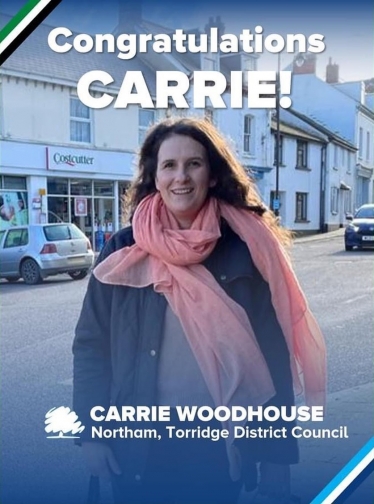 Congratulations Carrie Woodhouse