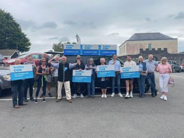 Geoffrey Cox on the campaign trail